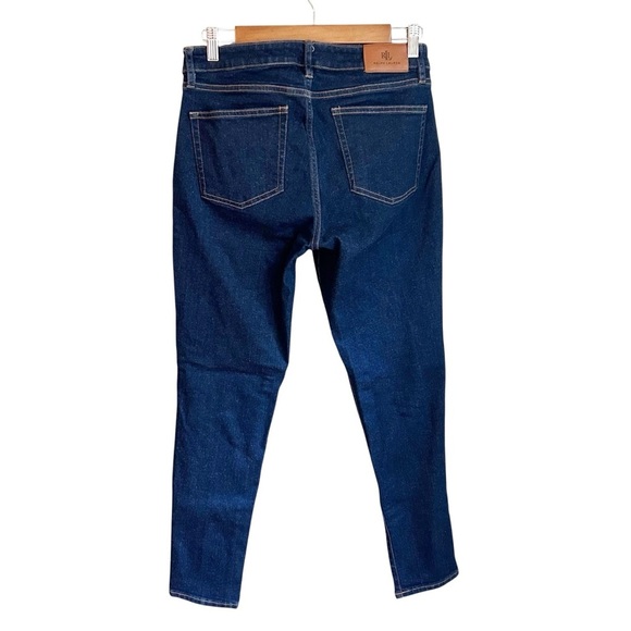 Ralph Lauren Straight Leg Ankle Dark Denim Classic Jeans Women’s SZ 8 - Picture 3 of 6
